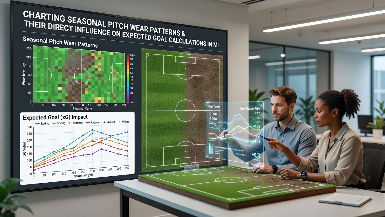 Heat map visualization of pitch wear distribution during midweek Swedish league matches